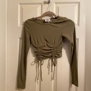 Princess Polly long sleeve crop top